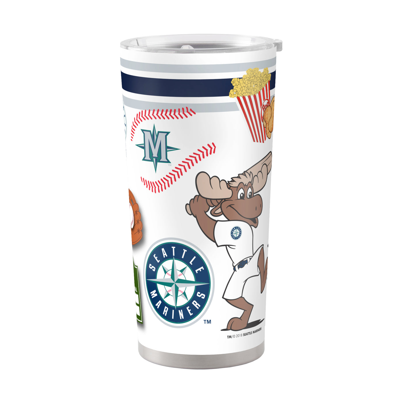 Seattle Mariners 20oz Native Stainless Steel Tumbler - Logo Brands