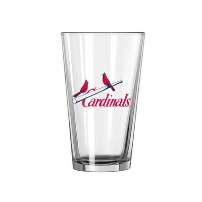 St Louis Cardinals 16oz Retro Pint Glass - Logo Brands