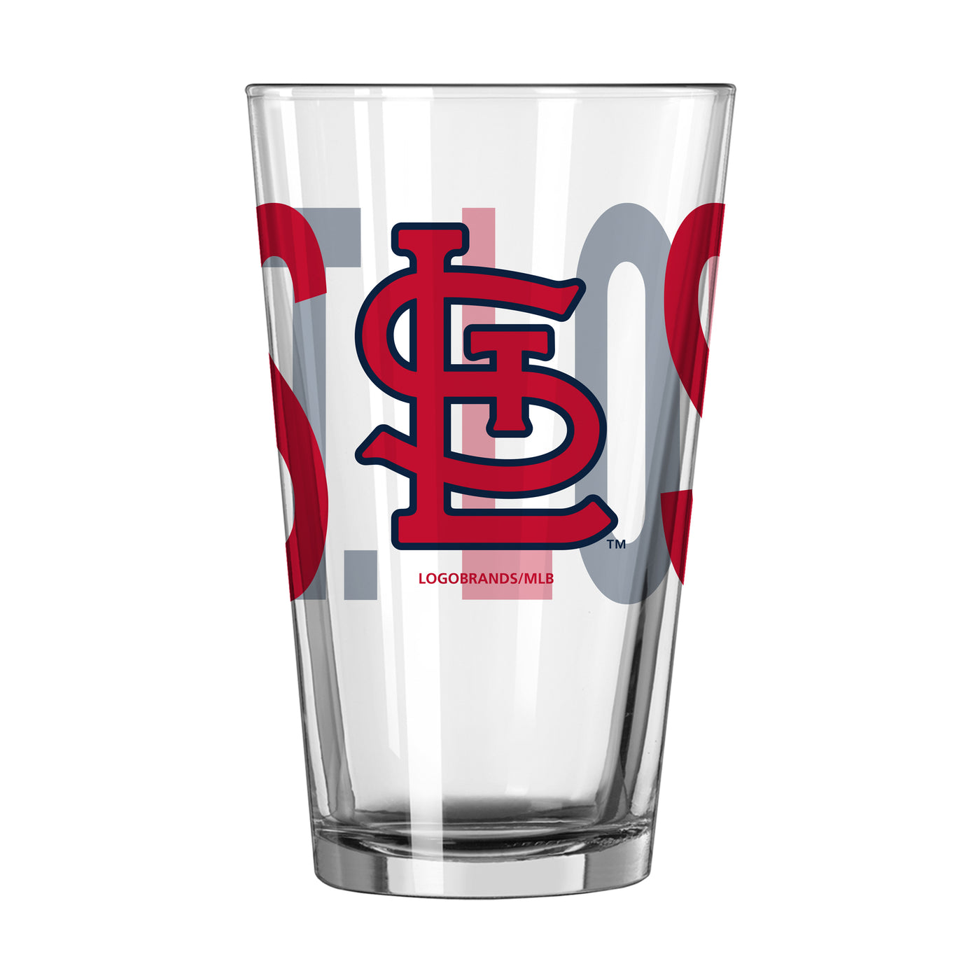 St Louis Cardinals 16oz Overtime Pint Glass