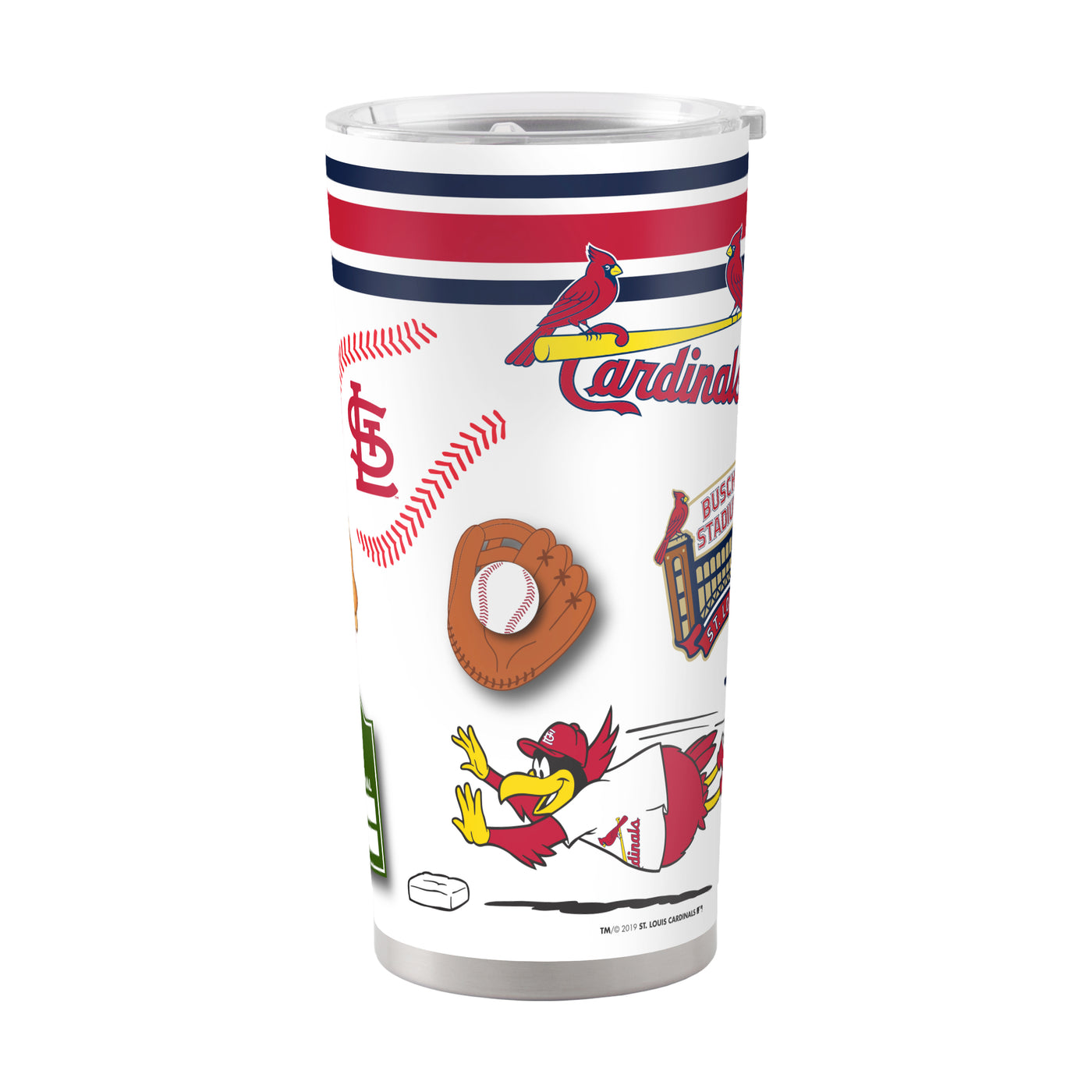 St Louis Cardinals 20oz Native Stainless Steel Tumbler - Logo Brands