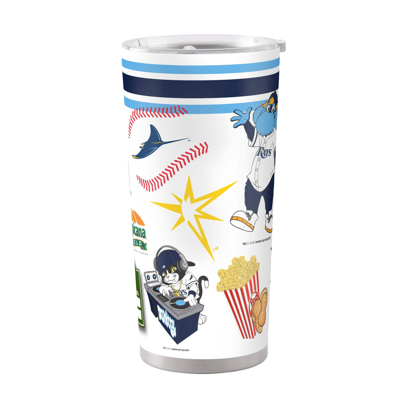 Tampa Bay Rays 20oz Native Stainless Steel Tumbler - Logo Brands