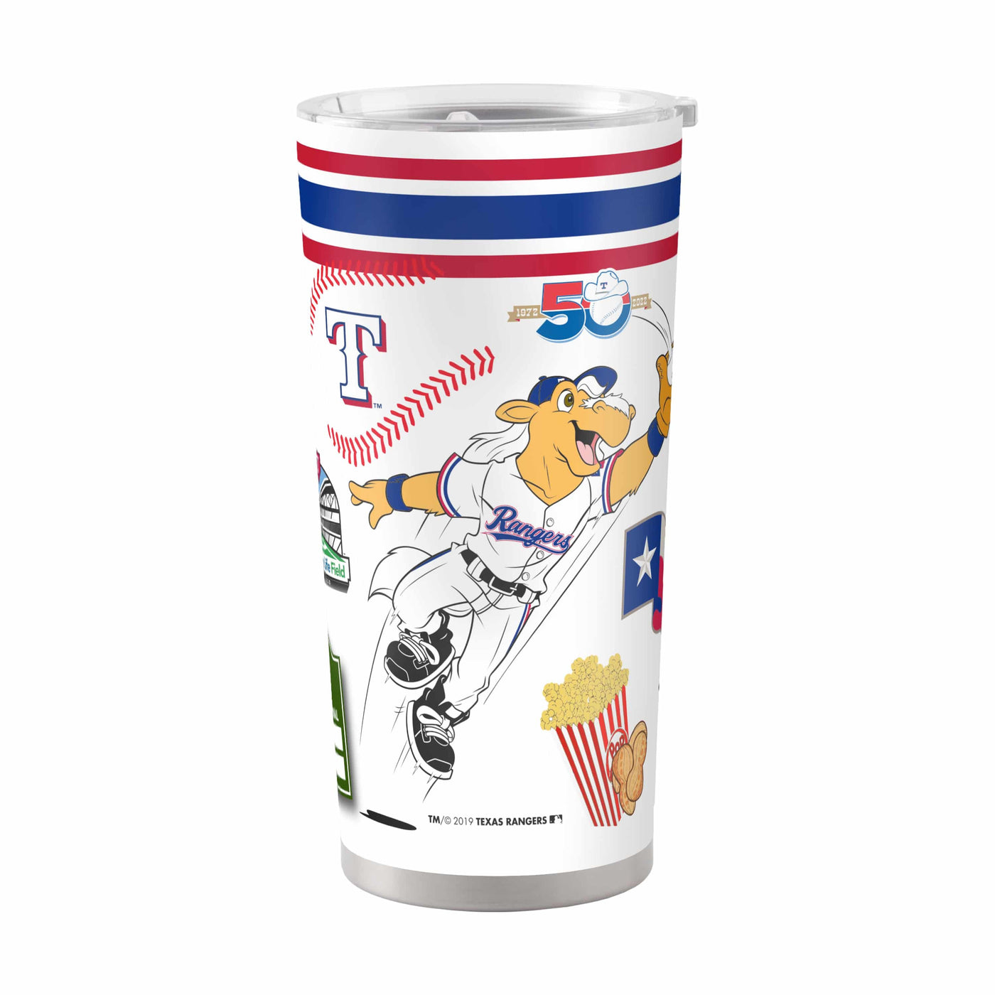 Texas Rangers 20oz Native Stainless Steel Tumbler - Logo Brands