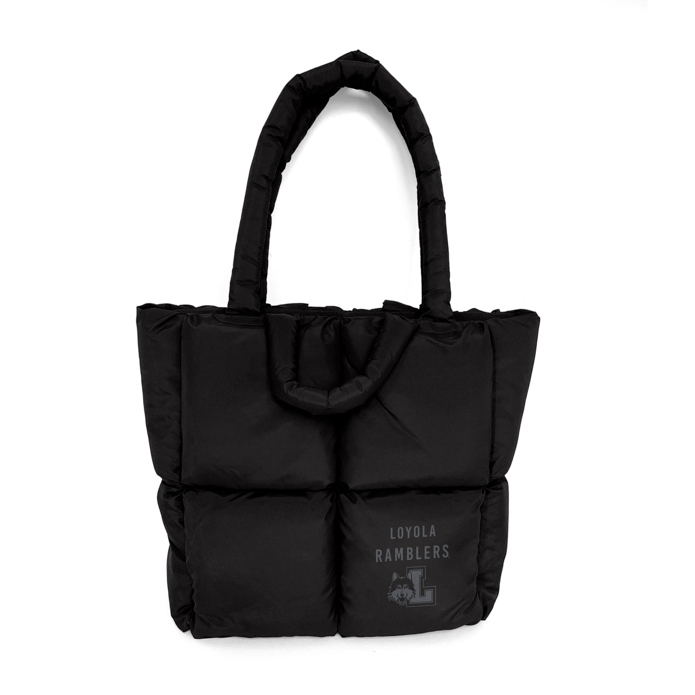 Loyola Black Lakeshore Puff Tote