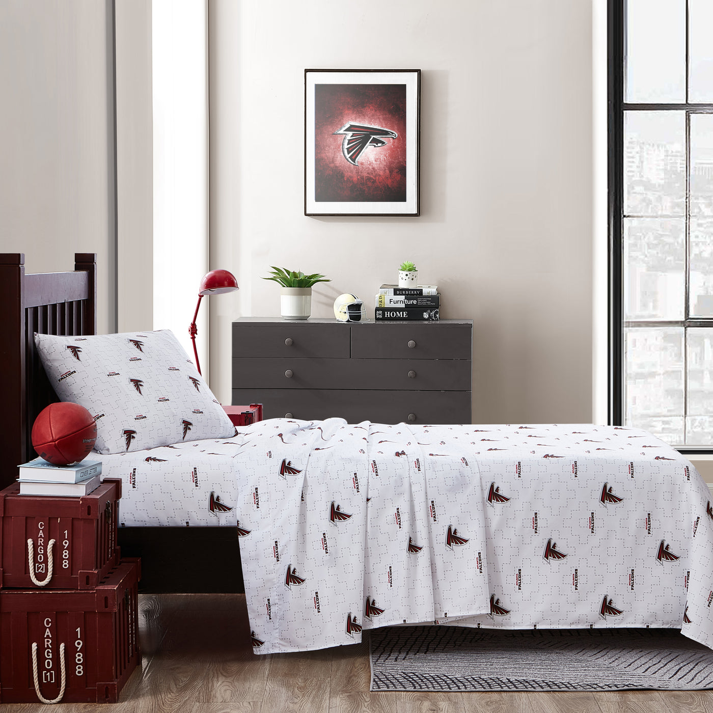 Atlanta Falcons Scatter Sheet Set Twin