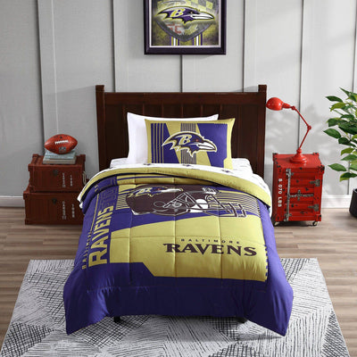 Baltimore Ravens Status Bed In A Bag Twin - Logo Brands