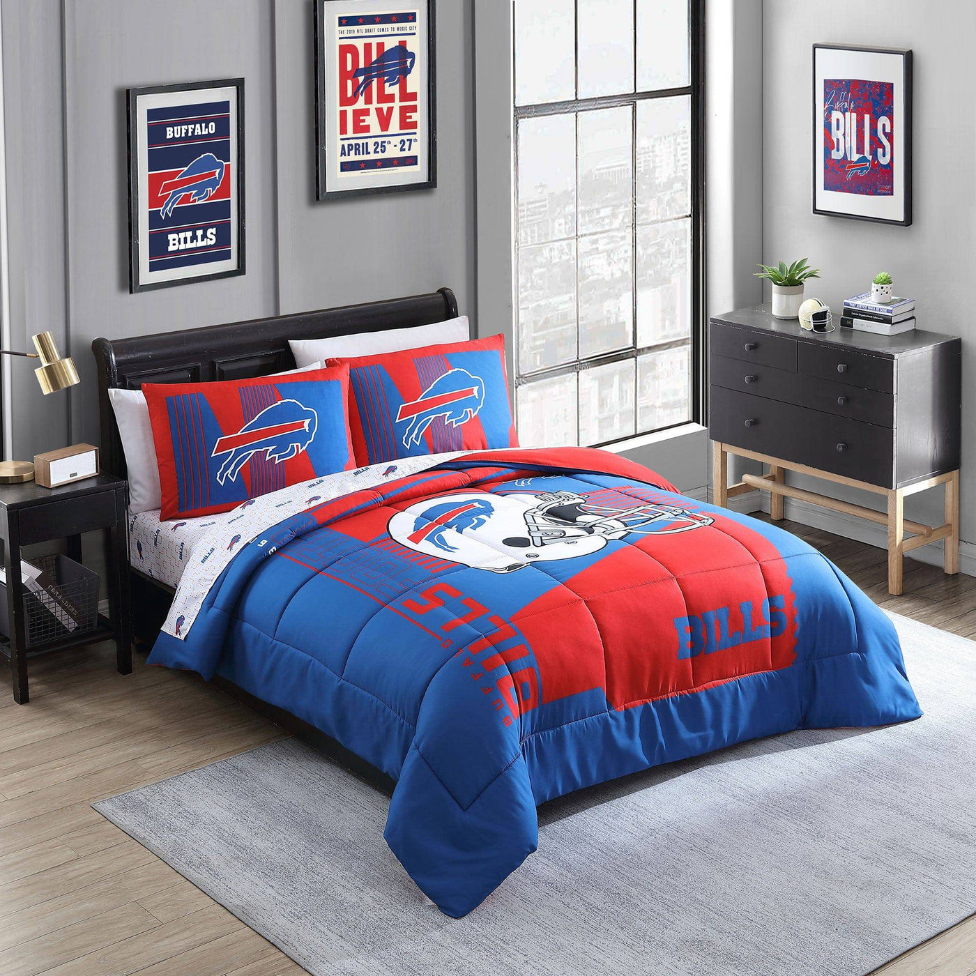 Buffalo Bills Status Bed In A Bag Full - Logo Brands