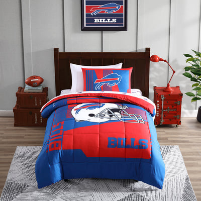 Buffalo Bills Status Bed In A Bag Twin - Logo Brands