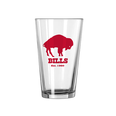 Buffalo Bills 16oz Retro Pint Glass - Logo Brands