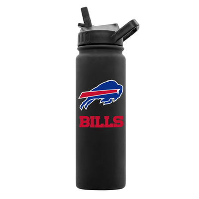 Buffalo Bills 24oz Black Soft Touch Bottle - Logo Brands