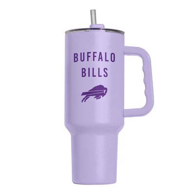 Buffalo Bills 40oz Tonal Lavender Powder Coat Tumbler