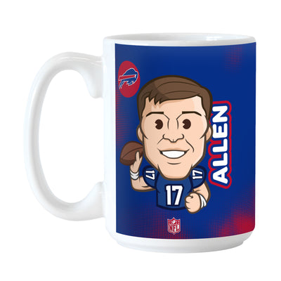 Buffalo Bills Josh Allen Caricature 15oz Sublimated Mug - Logo Brands