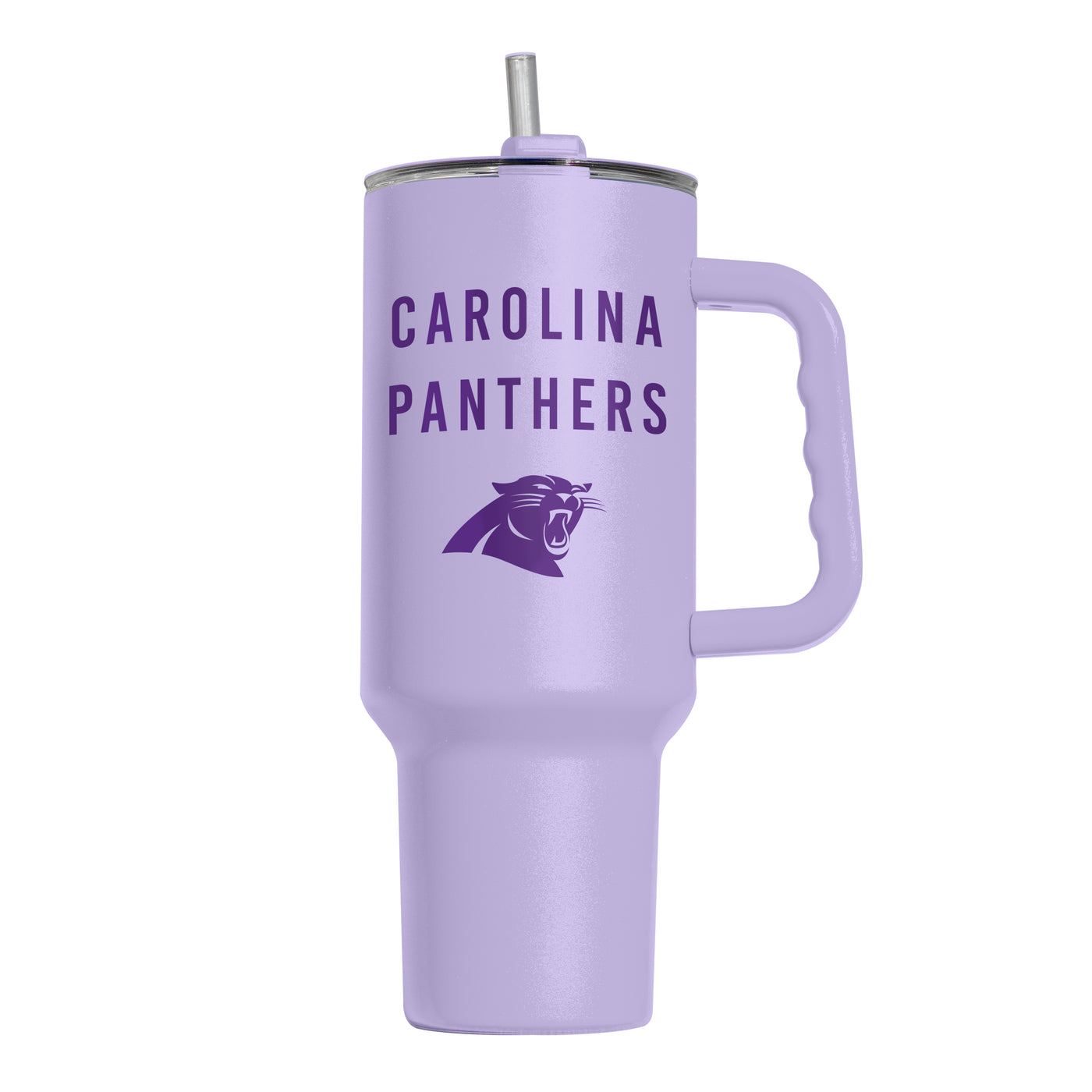 Carolina Panthers 40oz Tonal Lavender Powder Coat Tumbler