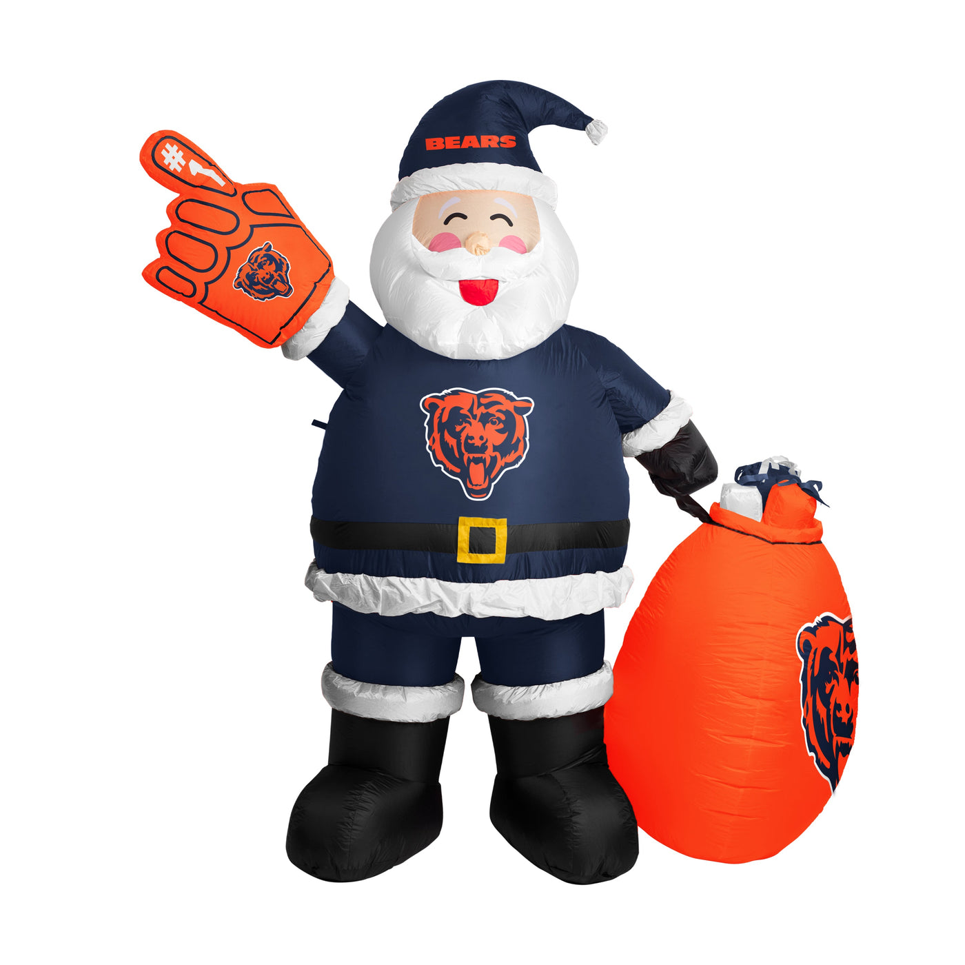 Chicago Bears Santa Claus Yard Inflatable