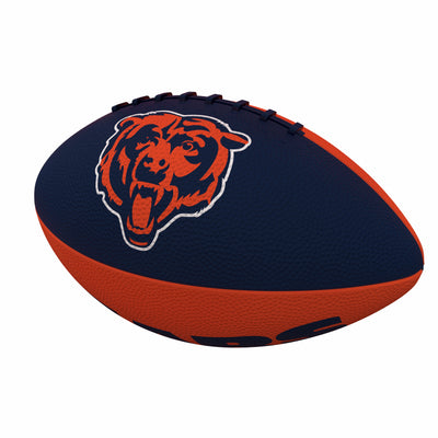 Chicago Bears Pinwheel Logo Junior-Size Rubber Football - Logo Brands