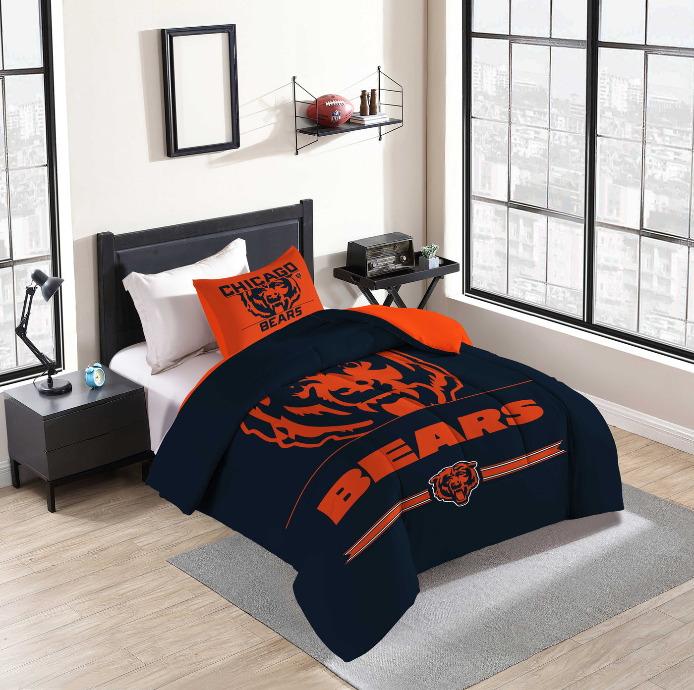 Chicago Bears Command Comforter Set Twin