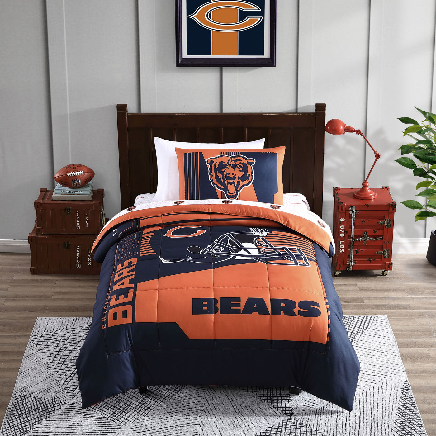 Chicago Bears Status Bed In A Bag Twin