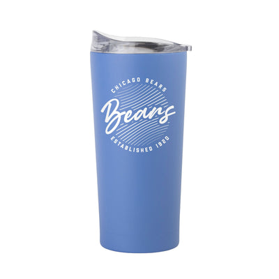 Chicago Bears 20oz Retro Script Arctic Powder Coat Tumbler - Logo Brands