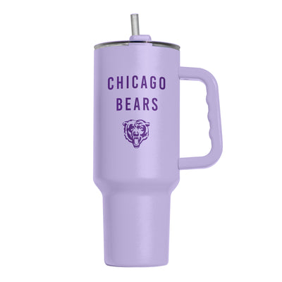 Chicago Bears 40oz Tonal Lavender Powder Coat Tumbler