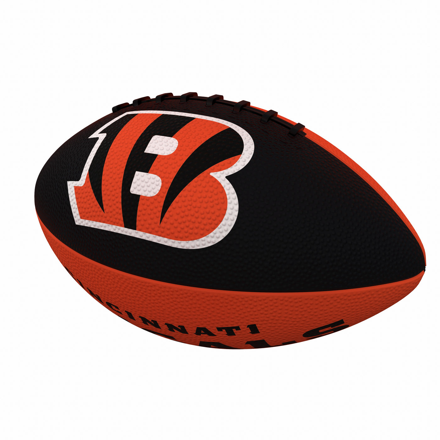 Cincinnati Bengals Pinwheel Logo Junior-Size Rubber Football