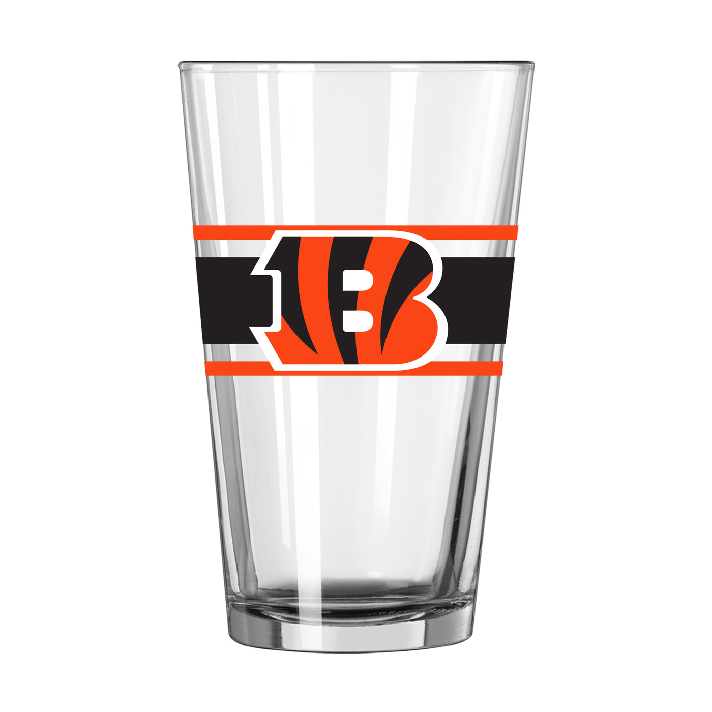 Cincinnati Bengals 16oz Stripe Pint Glass