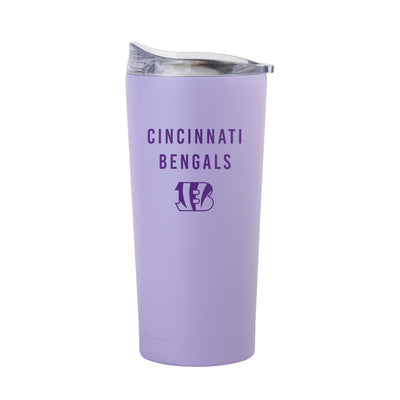 Cincinnati Bengals 20oz Tonal Lavender Powder Coat Tumbler - Logo Brands