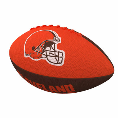 Cleveland Browns Pinwheel Logo Junior-Size Rubber Football - Logo Brands