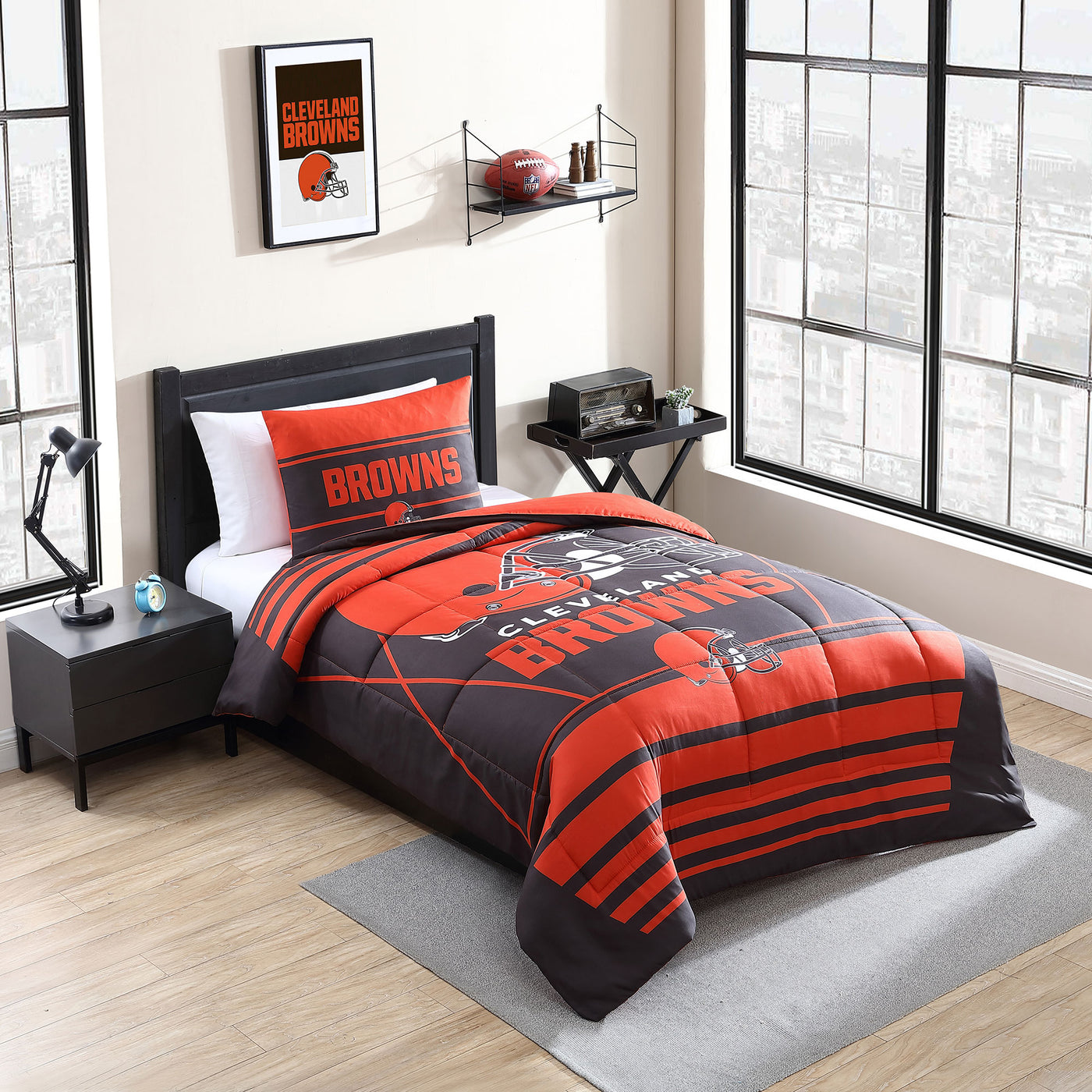 Cleveland Browns Crosser Comforter Set Twin