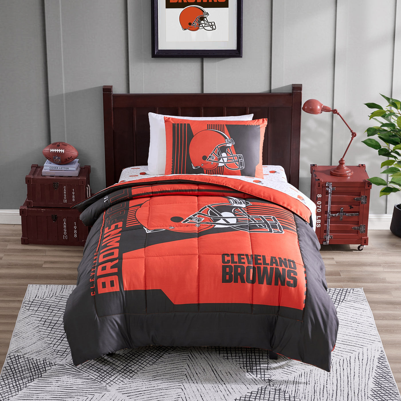 Cleveland Browns Status Bed In A Bag Twin
