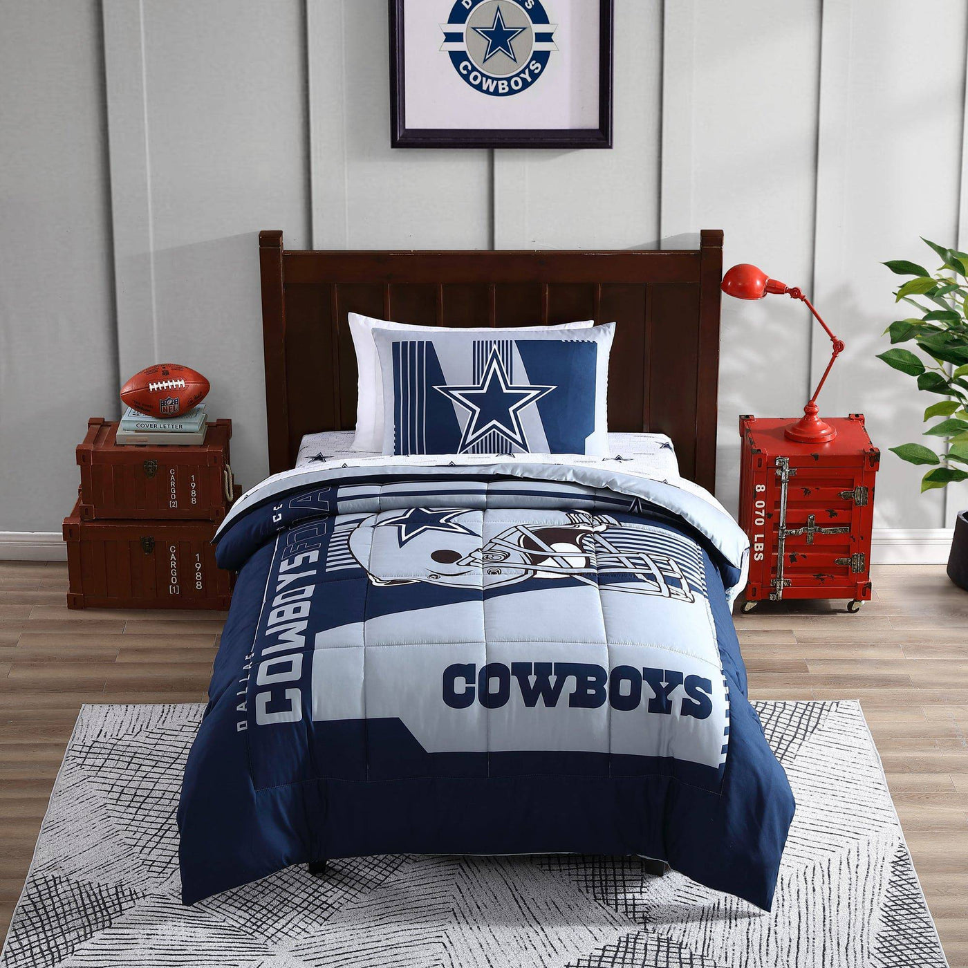 Dallas Cowboys Status Bed In A Bag Twin - Logo Brands