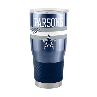 Dallas Cowboys Micah Parsons 30oz Stripe Stainless Tumbler - Logo Brands