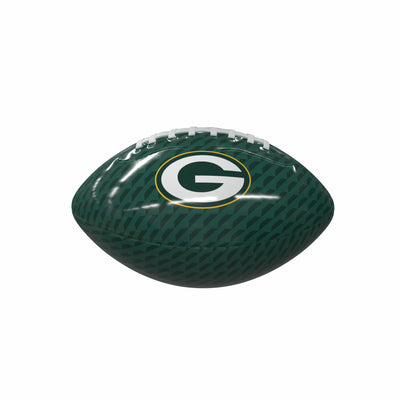 Green Bay Packers Carbon Fiber Mini-Size Glossy Football - Logo Brands