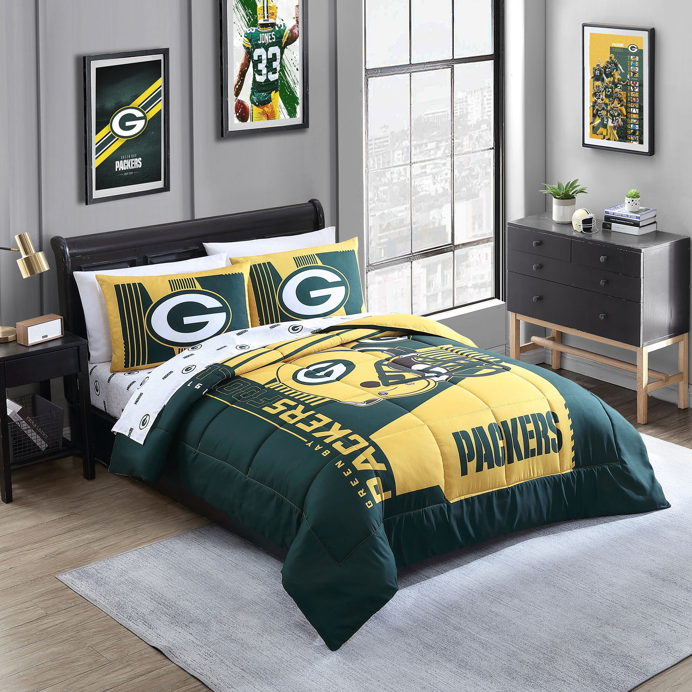 Green Bay Packers Status Bed In A Bag Full