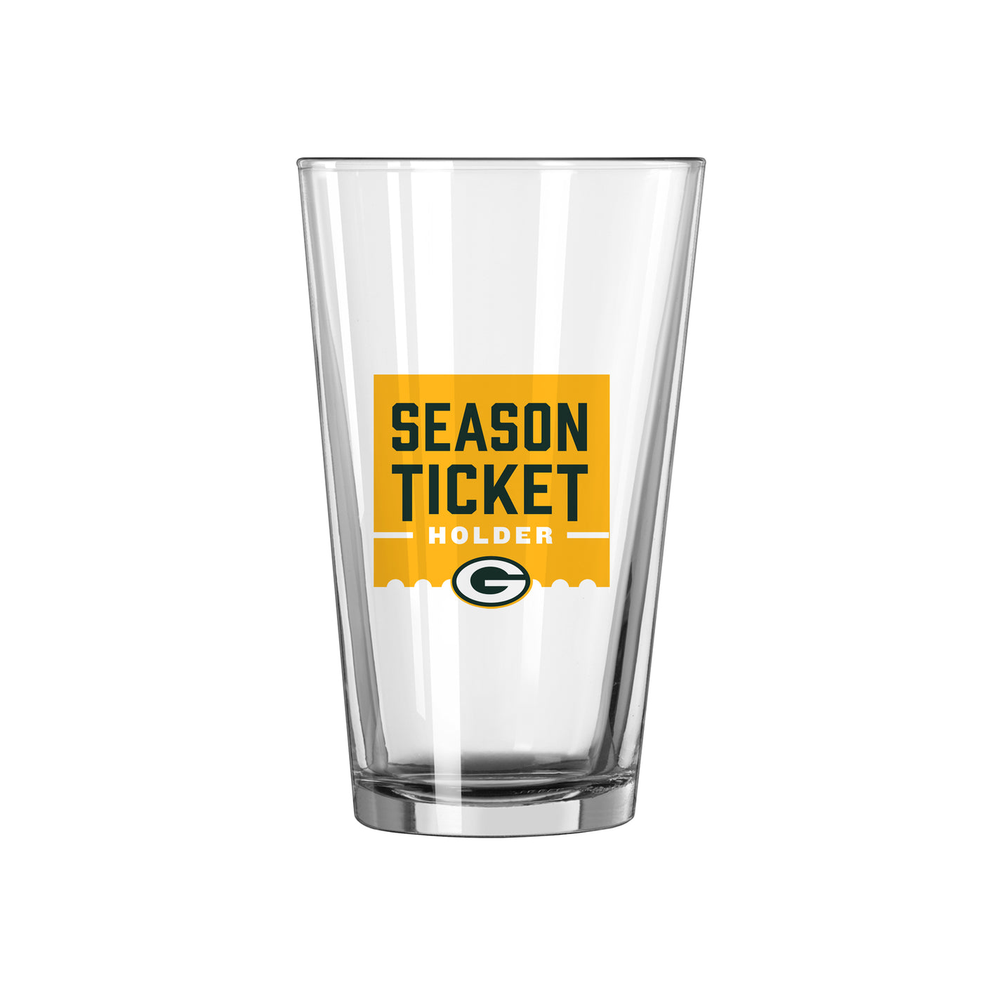 Green Bay Packers 16oz Season Ticket Pint Glass