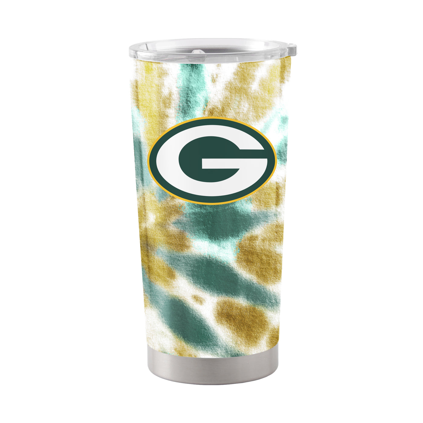 Green Bay Packers 20oz Tie Dye Stainless Steel Tumbler - Logo Brands