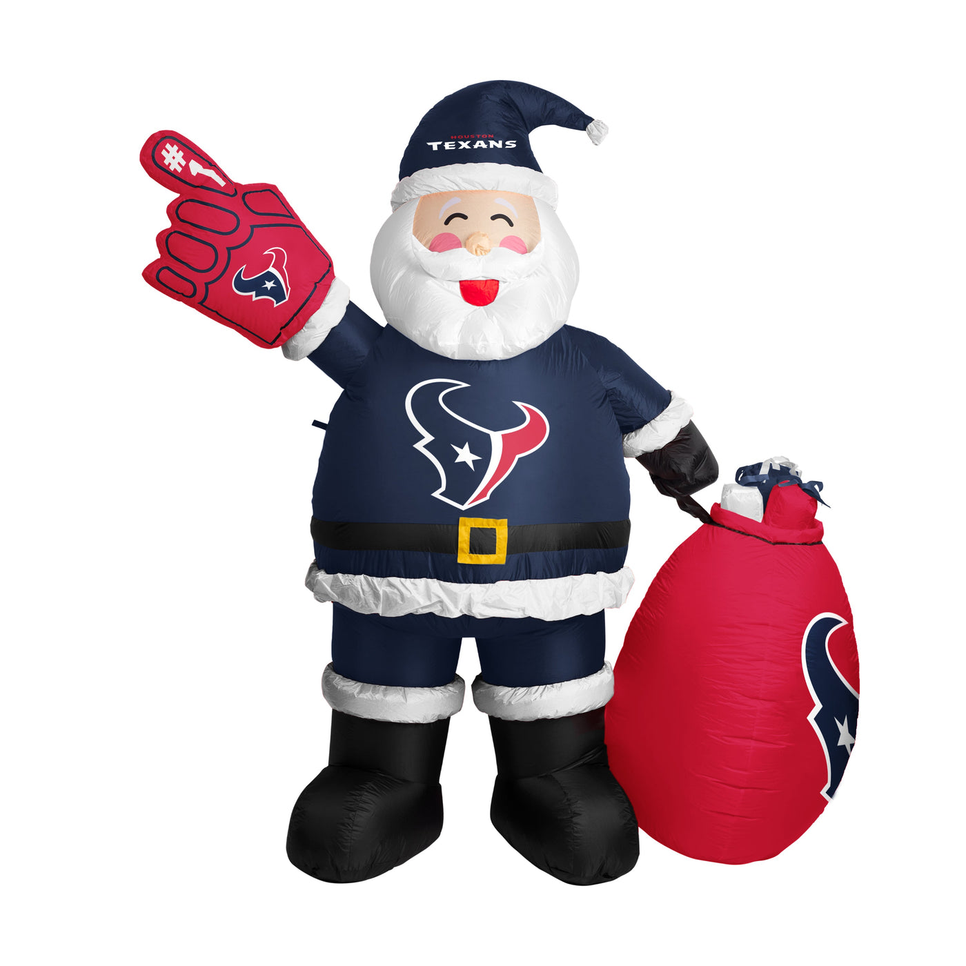 Houston Texans Santa Claus Yard Inflatable