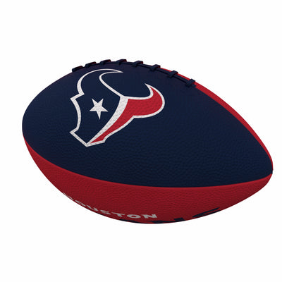 Houston Texans Pinwheel Logo Junior-Size Rubber Football - Logo Brands