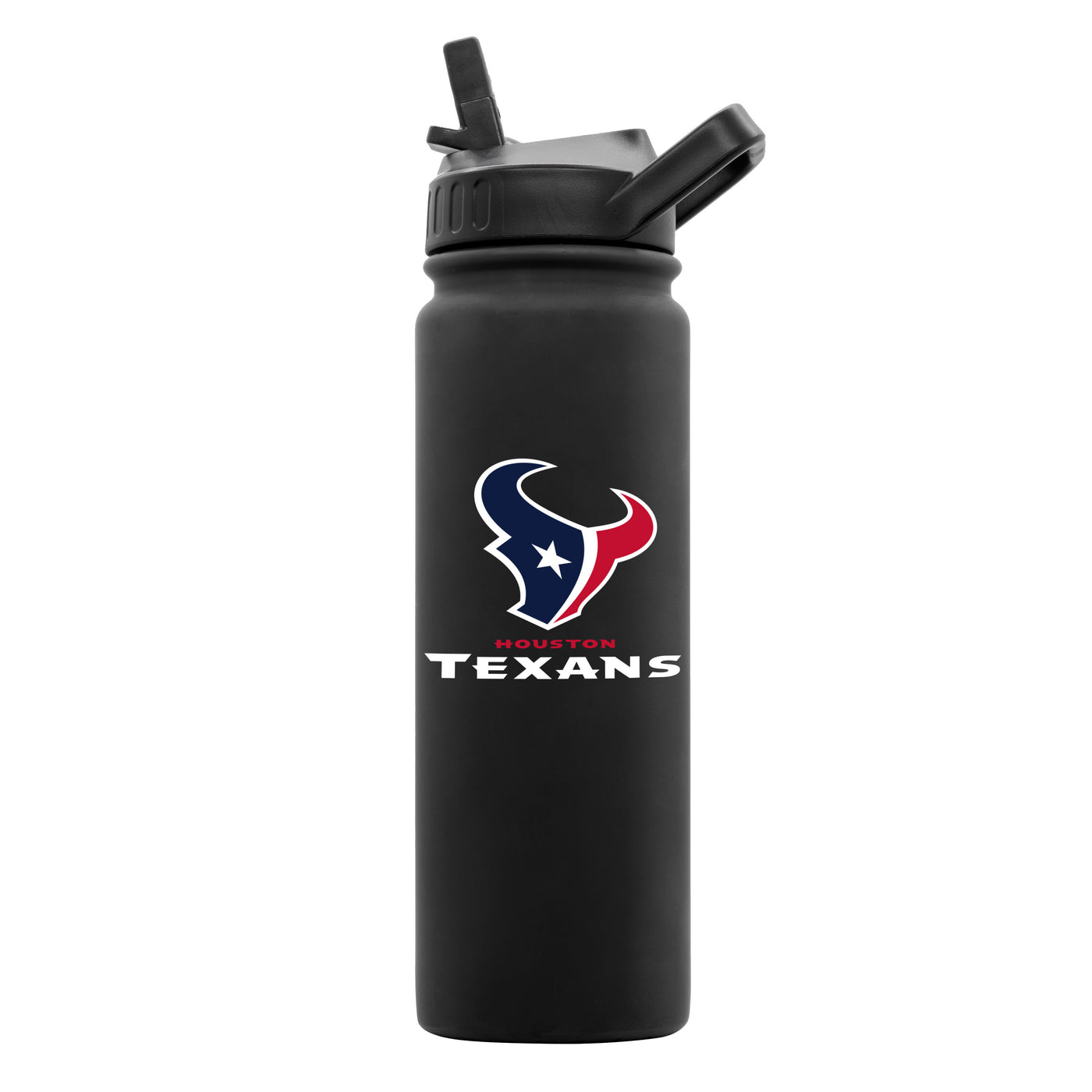 Houston Texans 24oz Black Soft Touch Bottle