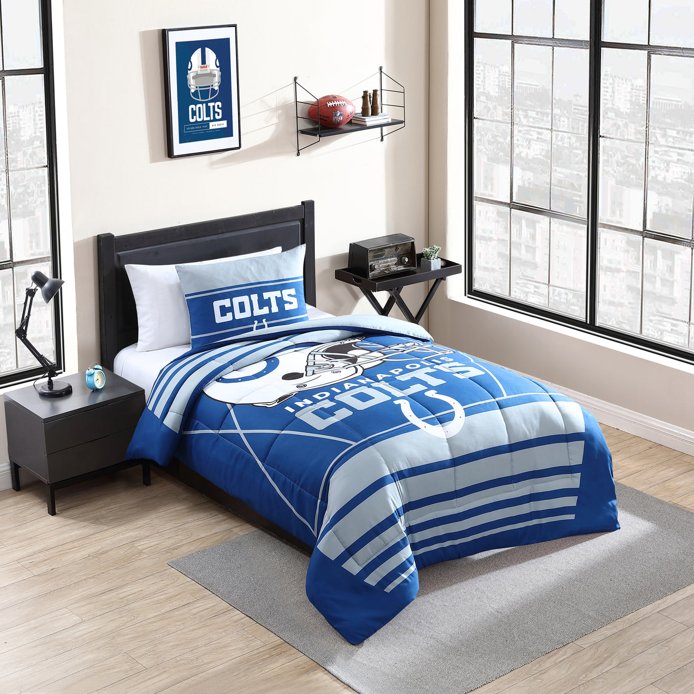 Indianapolis Colts Crosser Comforter Set Twin