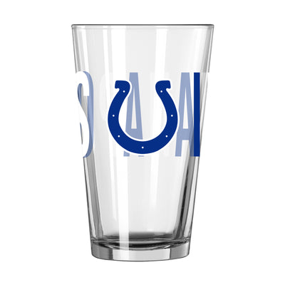 Indianapolis Colts 16oz Overtime Pint Glass - Logo Brands