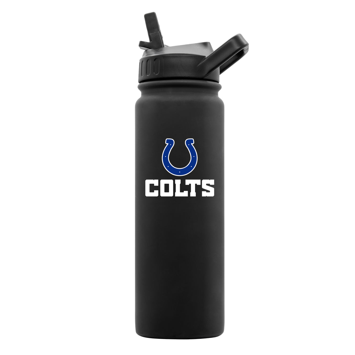 Indianapolis Colts 24oz Black Soft Touch Bottle