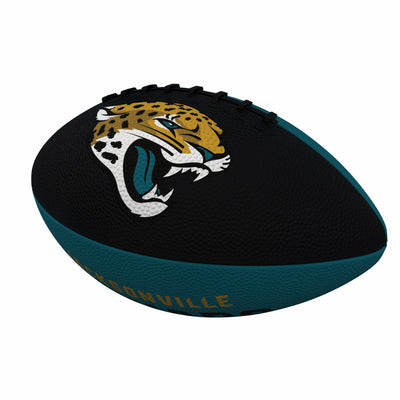 Jacksonville Jaguars Pinwheel Logo Junior-Size Rubber Football - Logo Brands