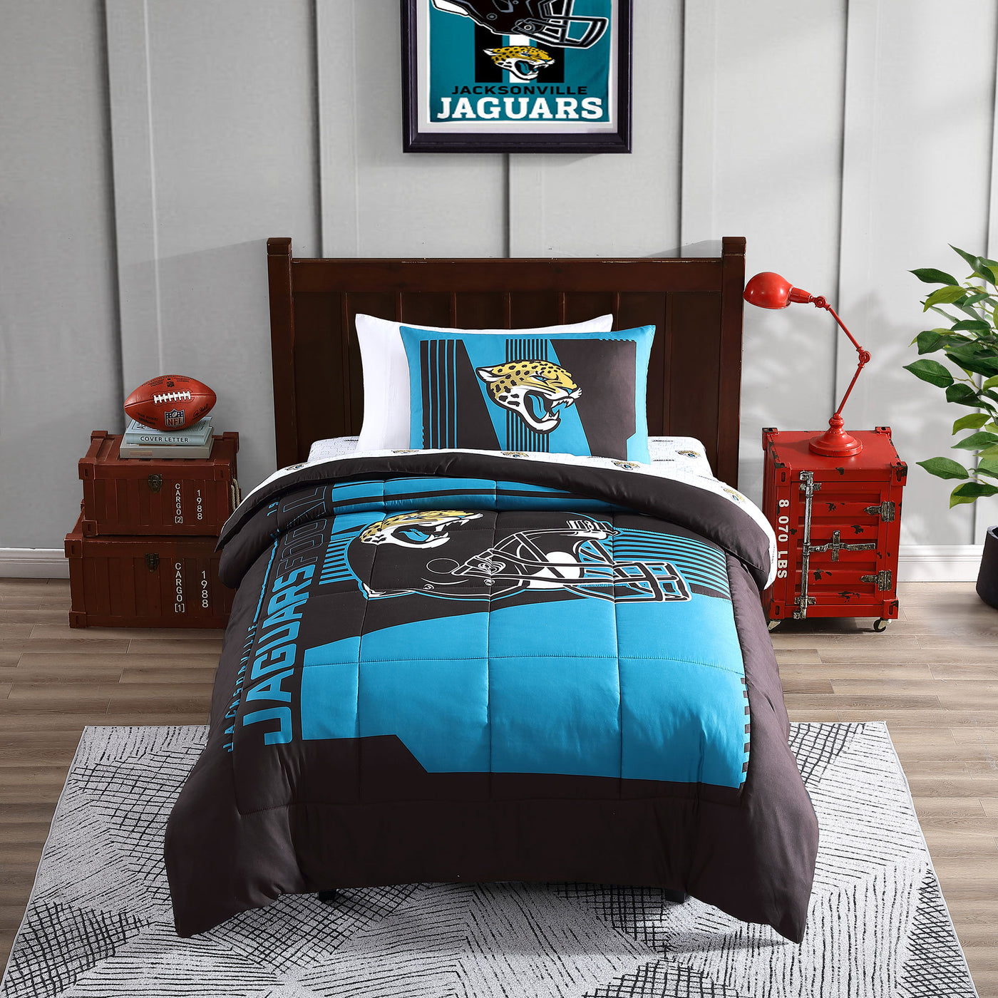 Jacksonville Jaguars Status Bed In A Bag Twin