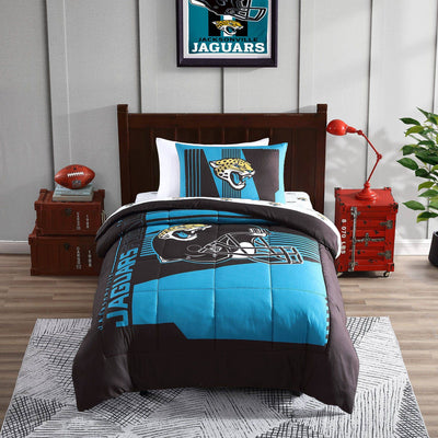 Jacksonville Jaguars Status Bed In A Bag Twin - Logo Brands