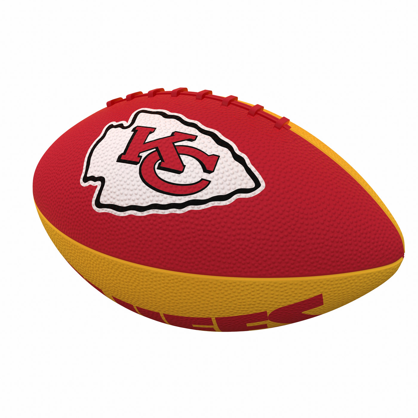 Kansas City Chiefs Pinwheel Logo Junior-Size Rubber Football