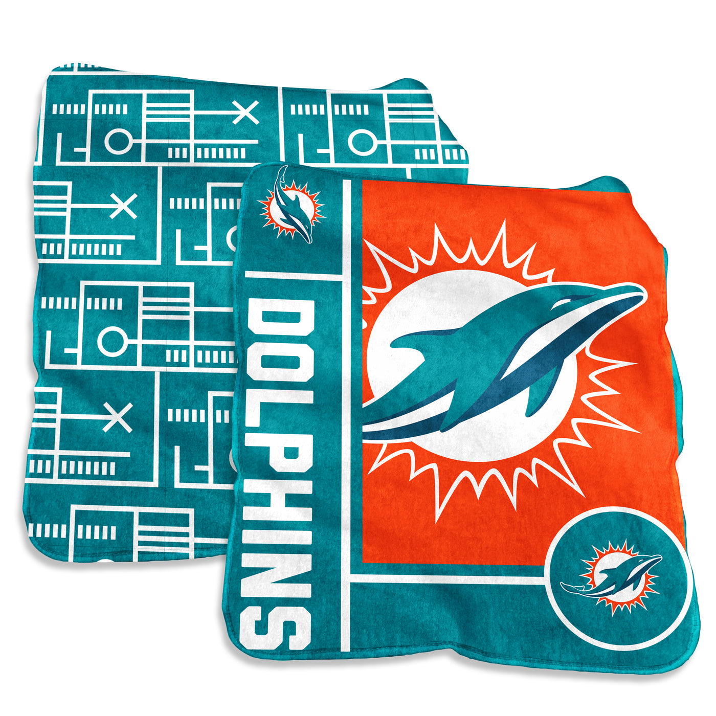 Miami Dolphins 60x70 Super Plush Blanket