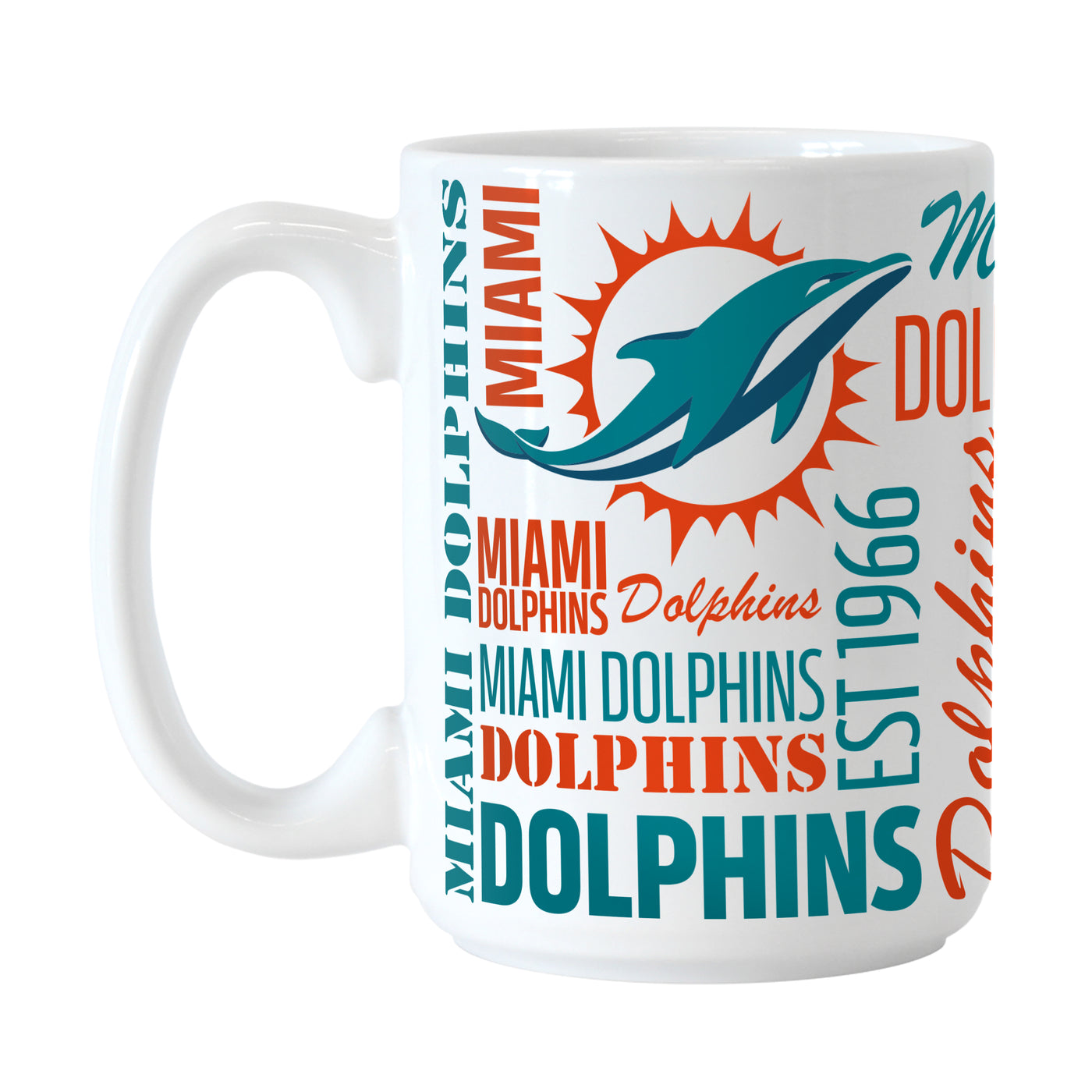 Miami Dolphins 15oz Spirit Sublimated Mug