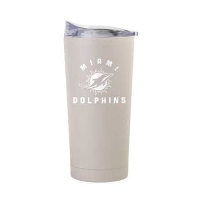 Miami Dolphins 20oz Archway Sand Powder Coat Tumbler - Logo Brands