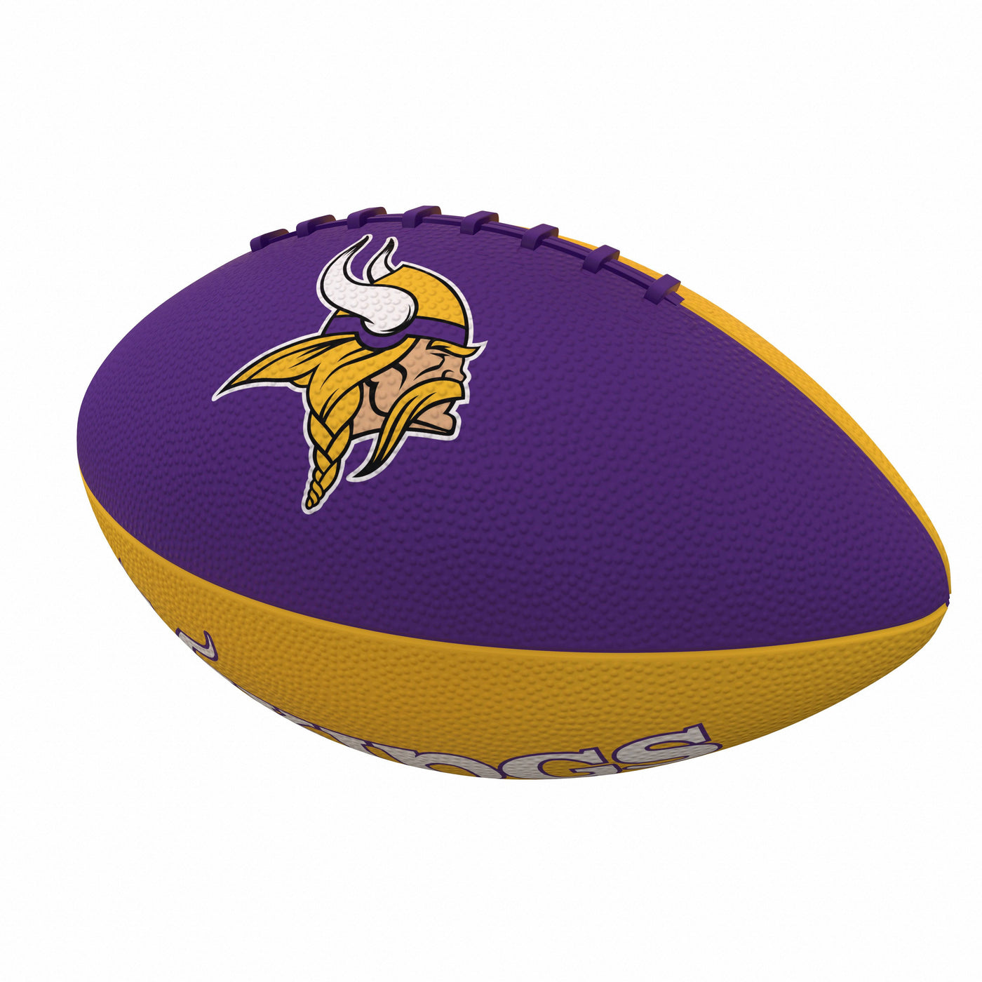 Minnesota Vikings Pinwheel Logo Junior-Size Rubber Football - Logo Brands