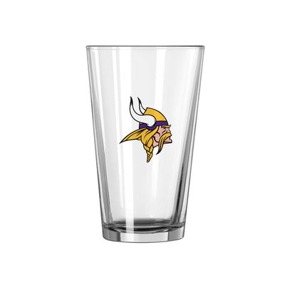 Minnesota Vikings 16oz Logo Pint Glass - Logo Brands