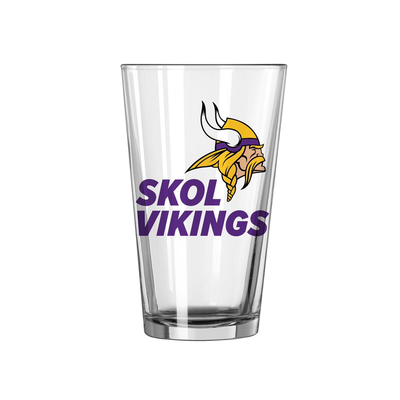 Minnesota Vikings 16oz Slogan Pint Glass